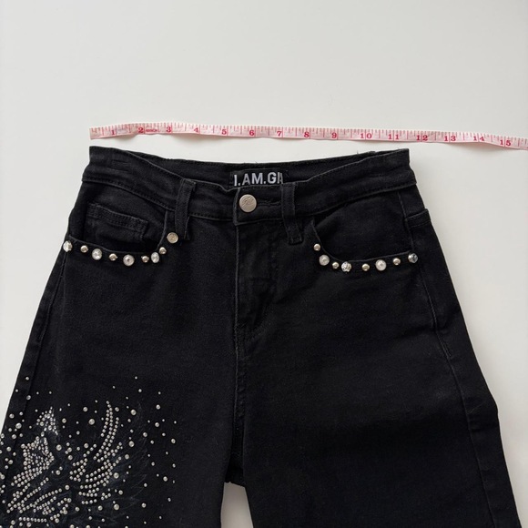 I Am Gia Embellished Black Jeans - Picture 5 of 9